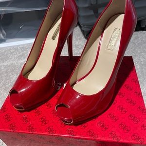 Red Guess Heels